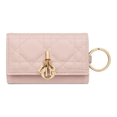 DIOR My Dior Lambskin Key Pouch Женские Pink