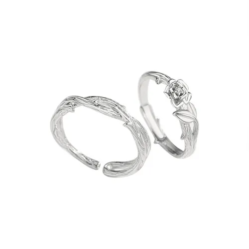 ZOKS Циркон Кольца Унисекс Серебряный