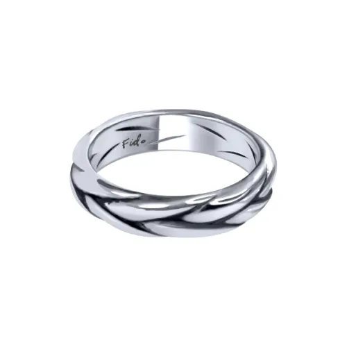 FIDO DIDO Однотонный Кольца из нержавеющей стали Унисекс