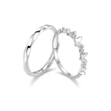Мобиус Бабочка Пара Кольцо (Серебро S925)