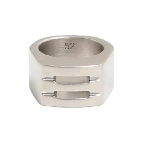 RICK OWENS совместный бренд RO Латунь Кольца Мужские Серебряные