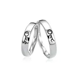 Пара любовных парных колец (S925 серебро)