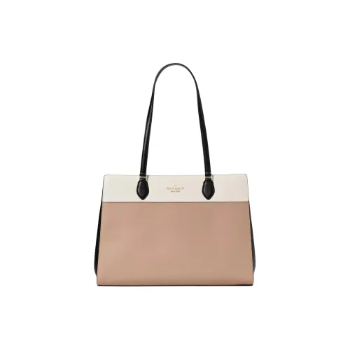Kate Spade Кожа Тоут Сумка Сумка для покупок Сумка Сумка через плечо Женская Цвет Фундуковый