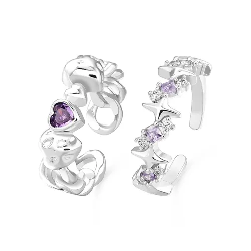 VIVIWELL Цирконовые кольца унисекс