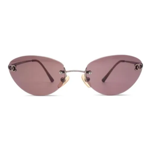 CHANEL Акриловые очки с нерегулярной формой женские умбра