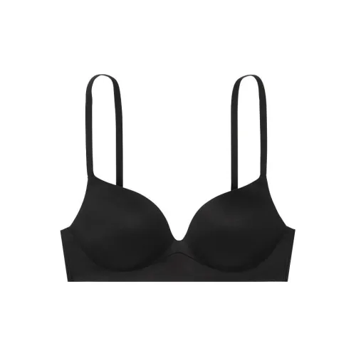 Victoria's Secret Incredible Collection 6940 Сборка Украшение сборкой Беспроводной PUSH Up Бюстгальтер Женские Черный