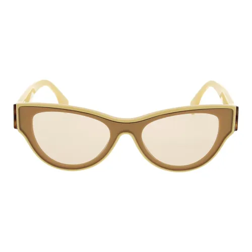 FENDI Ацетилцеллюлоза Кошачий глаз Солнцезащитные очки Женские Желтый