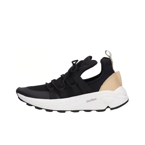 MaxMara Низкий Топ Спортивная Повседневная Обувь Женская Черная