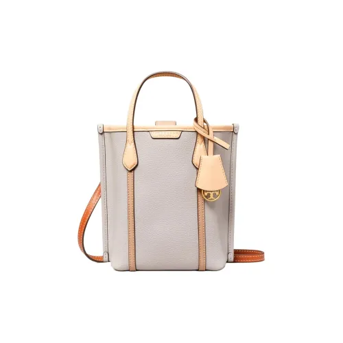 TORY BURCH Perry Кожа Тоут Сумка Сумка для покупок Сумка через плечо Сумка Мини Женская Серый