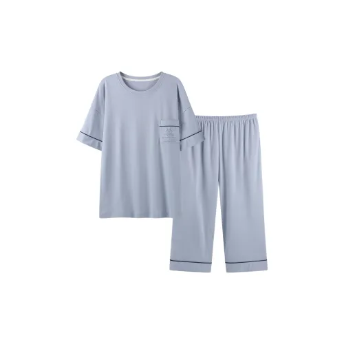 Follow the United States Пижамный комплект Женский Светло-синий