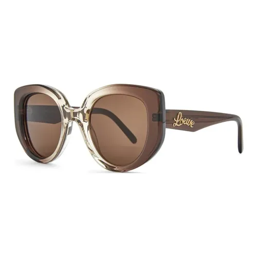 LOEWE Ацетат Бабочка Солнцезащитные очки Унисекс Коричневый