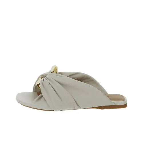 JW Anderson Слипоны Белый Золото Женский