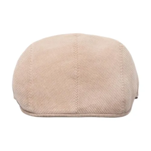 BRUNELLO CUCINELLI Хлопок Кашемир Эластан Кожа Шапки и Кепки Мужские Бежевые