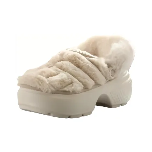 Crocs Stomp Quilted Clog Sabo Женские Экрю