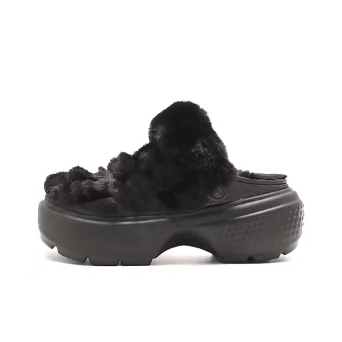 Crocs Stomp Quilted Clog Sabo Женские Черный