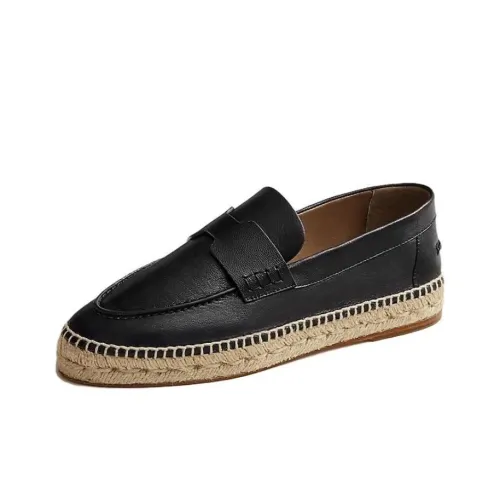 HERMES Trip Туфли на плоской подошве Женские Черные