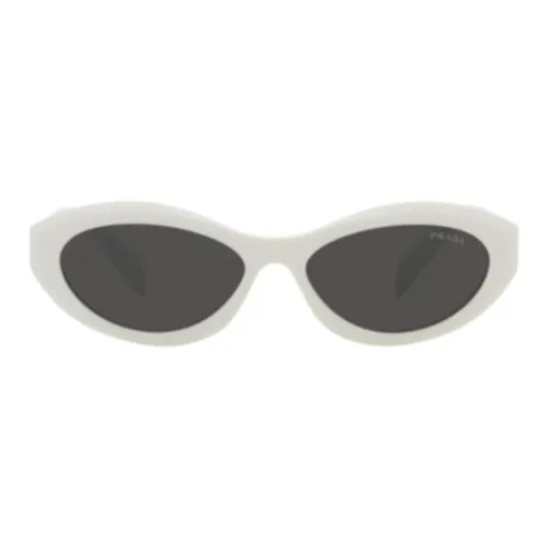PRADA Ацетат OVAL SUNGLASSES Женские Белые