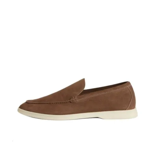 Loro Piana Summer Walk Лоферы Коричневый Мужской