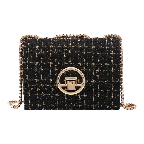 JANE KLAIN Шерстяная маленькая квадратная сумка сумка через плечо маленькая белая черная