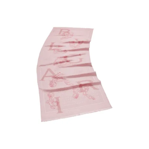 BVLGARI Шелк Вязаные Шарфы Унисекс Розовый