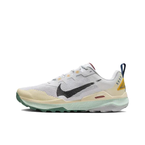 Nike Wildhorse 8 Амортизирующие Дышащие Низкие Кроссовки для Беговых Пути Мужские Серый Желтый Зеленый