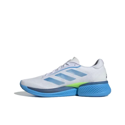 Adidas Supernova Eterno Амортизация Износостойкие Низкие Кроссовки для Бега Мужские Белые и Синие