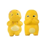 Трехмерный стикер из ПУ (полиуретана) [Жадный Молочный Дракон + Обиженный Молочный Дракон], 2 штуки