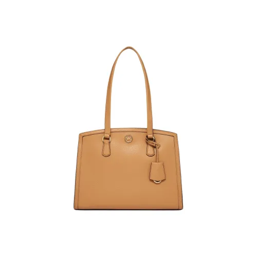 MICHAEL KORS Chantal Спилок коровьей кожи Тоут Сумка Сумка для покупок Сумка на плечо Сумка среднего размера Женская Арахисовый