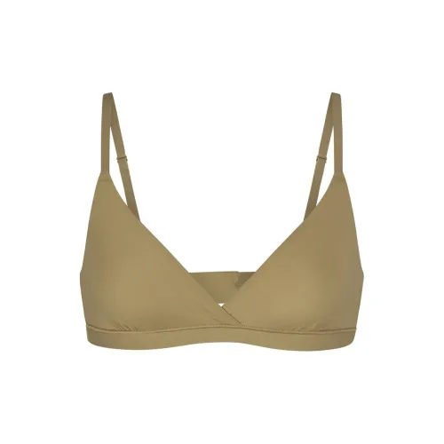 SKIMS FITS EVERYBODY Crossover Бюстгальтер Женский Хаки Хаки