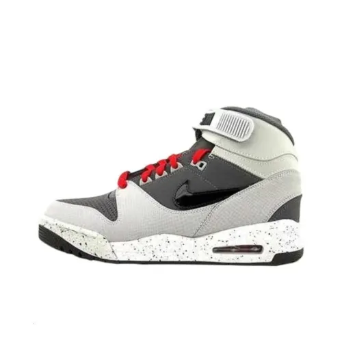 Nike Air Revolution Амортизация Износостойкий MID Топ Беговые кроссовки Унисекс Бежево-серый