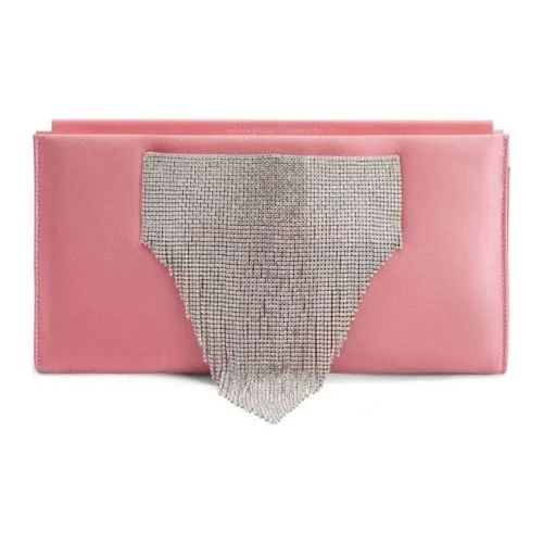 Giuseppe Zanotti GZ Шелковый атлас Клатч Женский Румяно-розовый