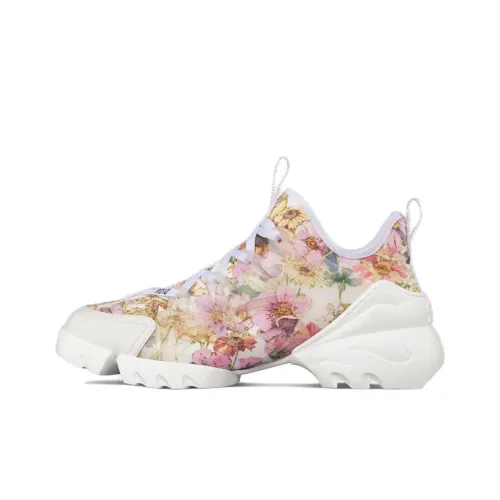 DIOR D Connect Low Топ Повседневная обувь Женская Розовая Белая