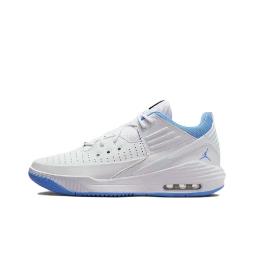 Jordan Max Aura 5 Баскетбольные кроссовки Низкий топ Белый Синий Мужской