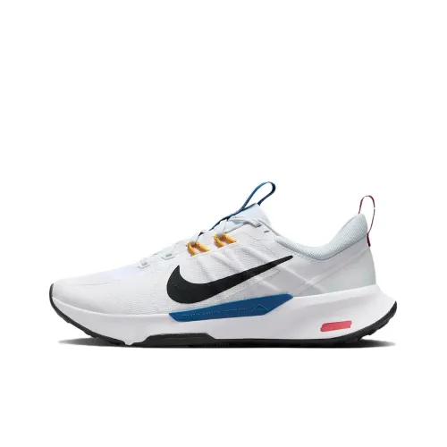 Nike Juniper Trail 2 Устойчивые к истиранию Низкие Кроссовки для бега по пересеченной местности Мужские Белый Черный