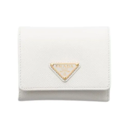 PRADA Кожа Кошелек Женская Белая