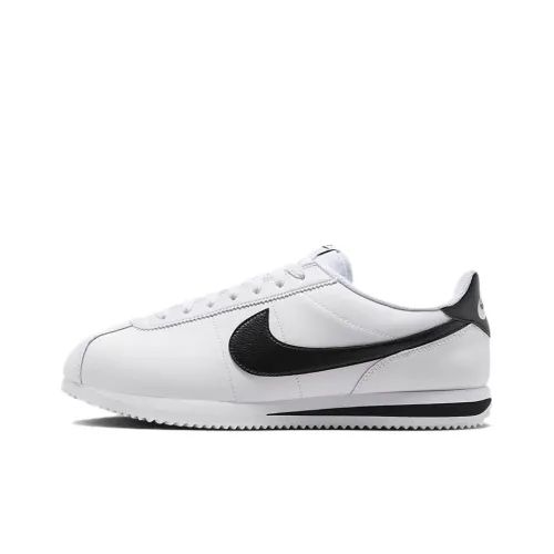 Nike Cortez Low Топ Повседневный Городской Коммутер Беговые кроссовки Мужские Белый Черный