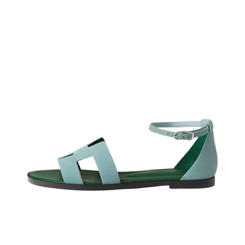 HERMES Santorini One Ремешок Сандалии Женские Небесно-Синий