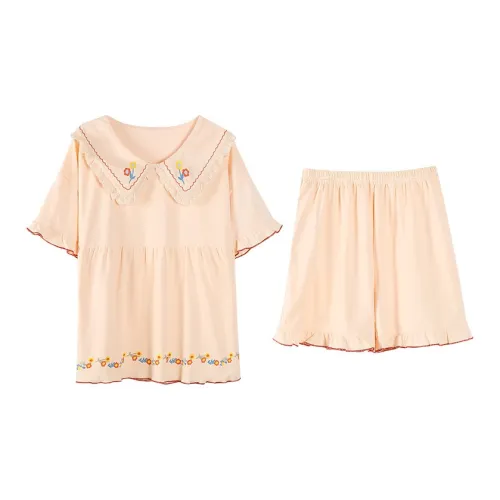 OEING Пижамный комплект женский абрикосовый