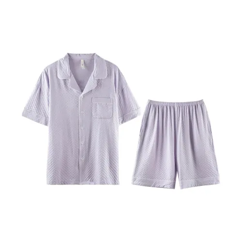 Q'NIANMA Пижамный комплект Мужской Светло-фиолетовый