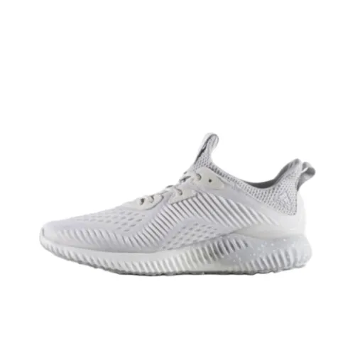 Adidas AlphaBounce Амортизация Износостойкие Низкие Кроссовки для Бега Унисекс Белые