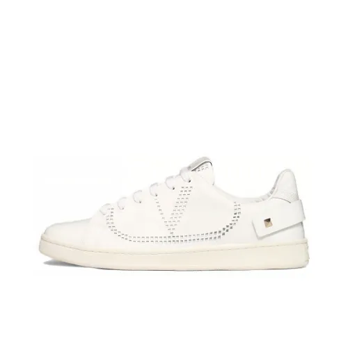 Valentino Backnet Low Топ Стильные Скейтбординги Женские Белые
