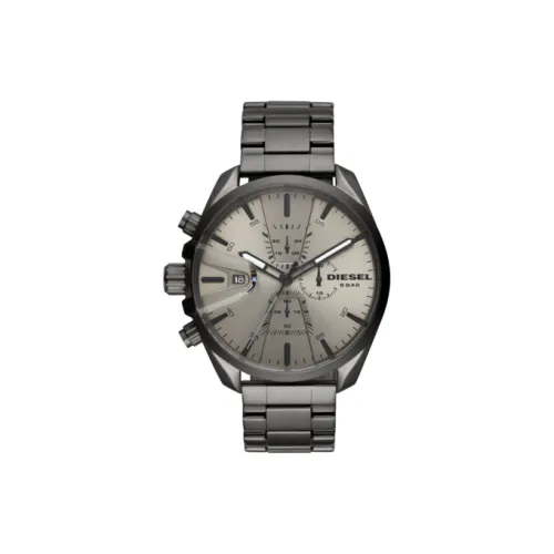 DIESEL Кварцевые часы механизм ремешок из нержавеющей стали 47 мм серый циферблат унисекс