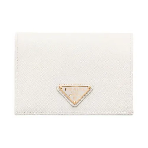 PRADA Кожа Кошелек Маленький Женский Белый