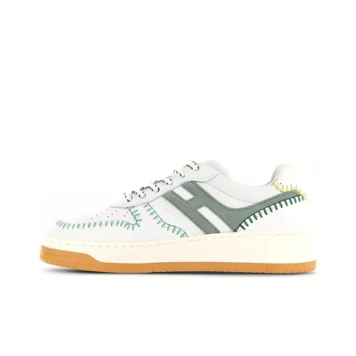 HOGAN H630 Низкий Топ Повседневная Обувь Женская Белый Зеленый