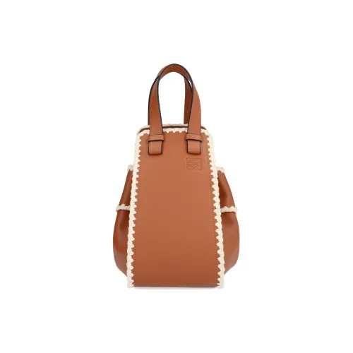 LOEWE Hammock Телячья кожа Тоут Сумка Сумка для покупок Сумка Унисекс Коричневый