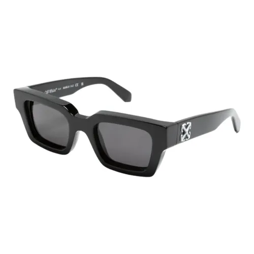 OFF Белый Ацетат Квадратные Солнцезащитные Очки Мужские Черные