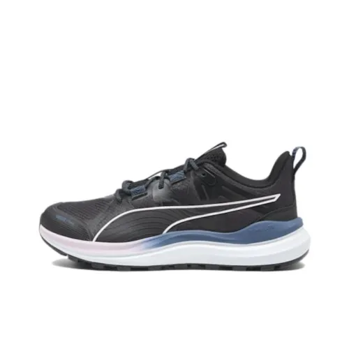 PUMA Reflect Lite Trail Амортизация Износостойкий Низкий Топ Беговые кроссовки Женские Черный