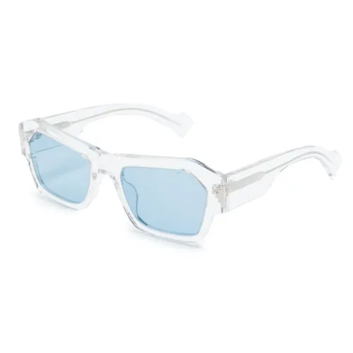 Marcelo Burlon COUNTY OF MILAN Ацетат Нерегулярная форма Солнцезащитные очки Мужской Синий