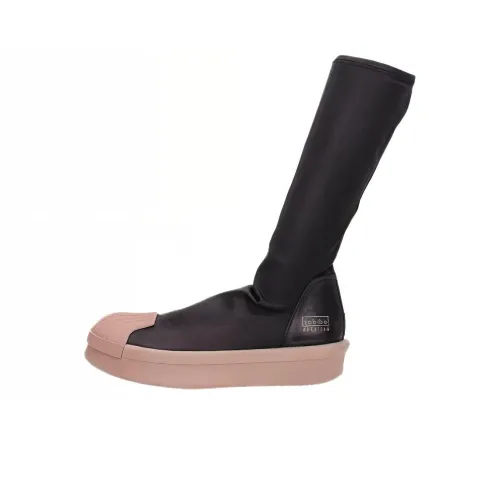 RICK OWENS совместный бренд x Adidas Mastodon высокие сапоги на щиколотку Женские Черный Розовый