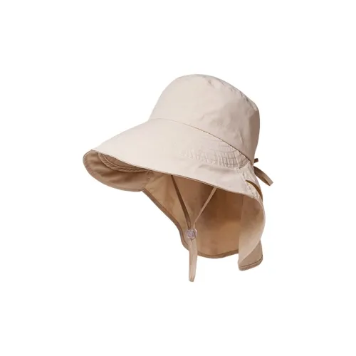 Narandu Хлопок Полиэстер Смесь Полиэстер Защита от солнца Шляпы Женские Бежевый Хаки Черный